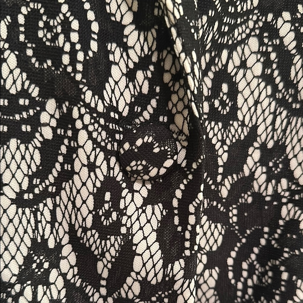 Chic Lace Pattern Blazer - Picture 2 of 6